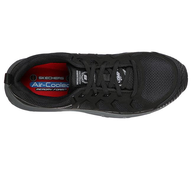 Zapatos de Trabajo Skechers Hombre - Malad Comp Toe Negro WRDEI3742